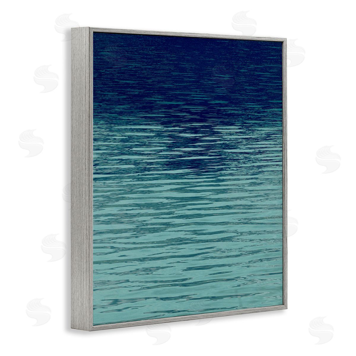Shadow on Sea Ripples Grey Frame Print Wall Art, Home Decor by Maggie Olsen