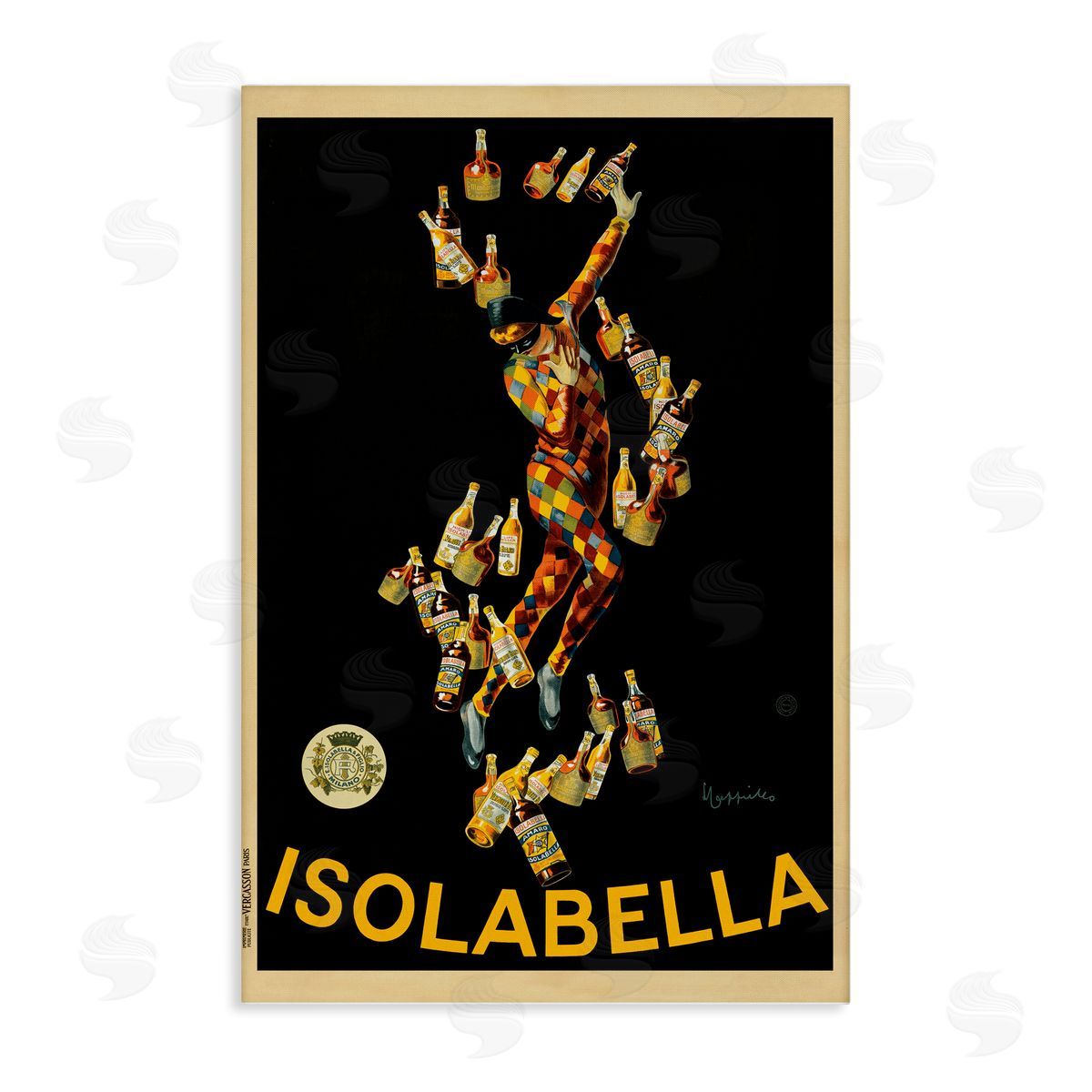 Isolabella Vintage Ad Canvas Wall Art, Home Decor by Vintage Poster