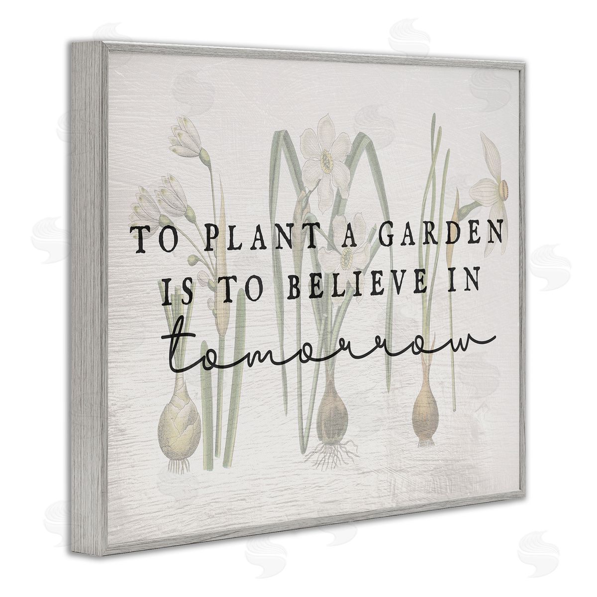 Believe in Tomorrow Inspiring Grey Frame Print Wall Art, Home Decor by Stupell Studio