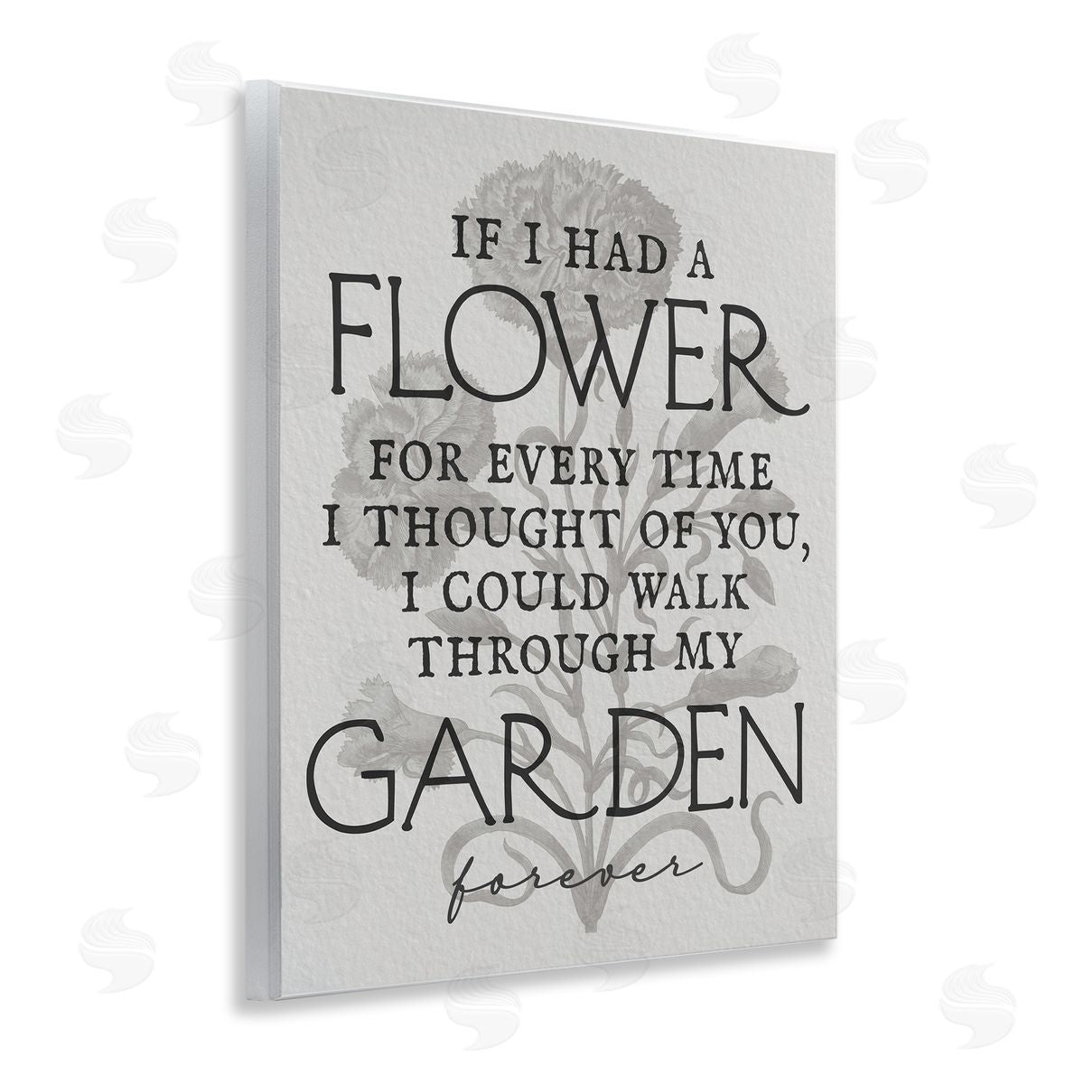 Romantic Garden Phrase Wood Plaque Wall Art, Home Decor by Stupell Studio