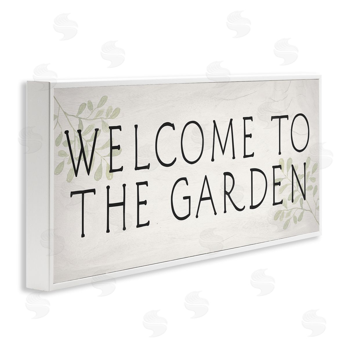 Vintage Welcome Gardener White Frame Print Wall Art, Home Decor by Stupell Studio