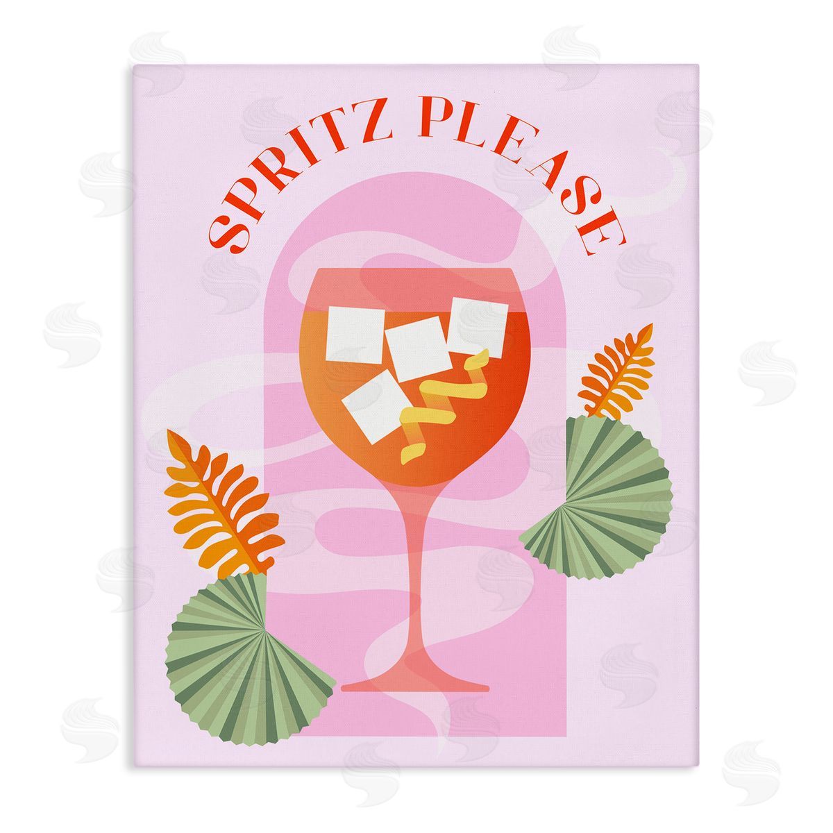 Spritz Please Cocktail Canvas Wall Art, Home Decor by Stupell Studio