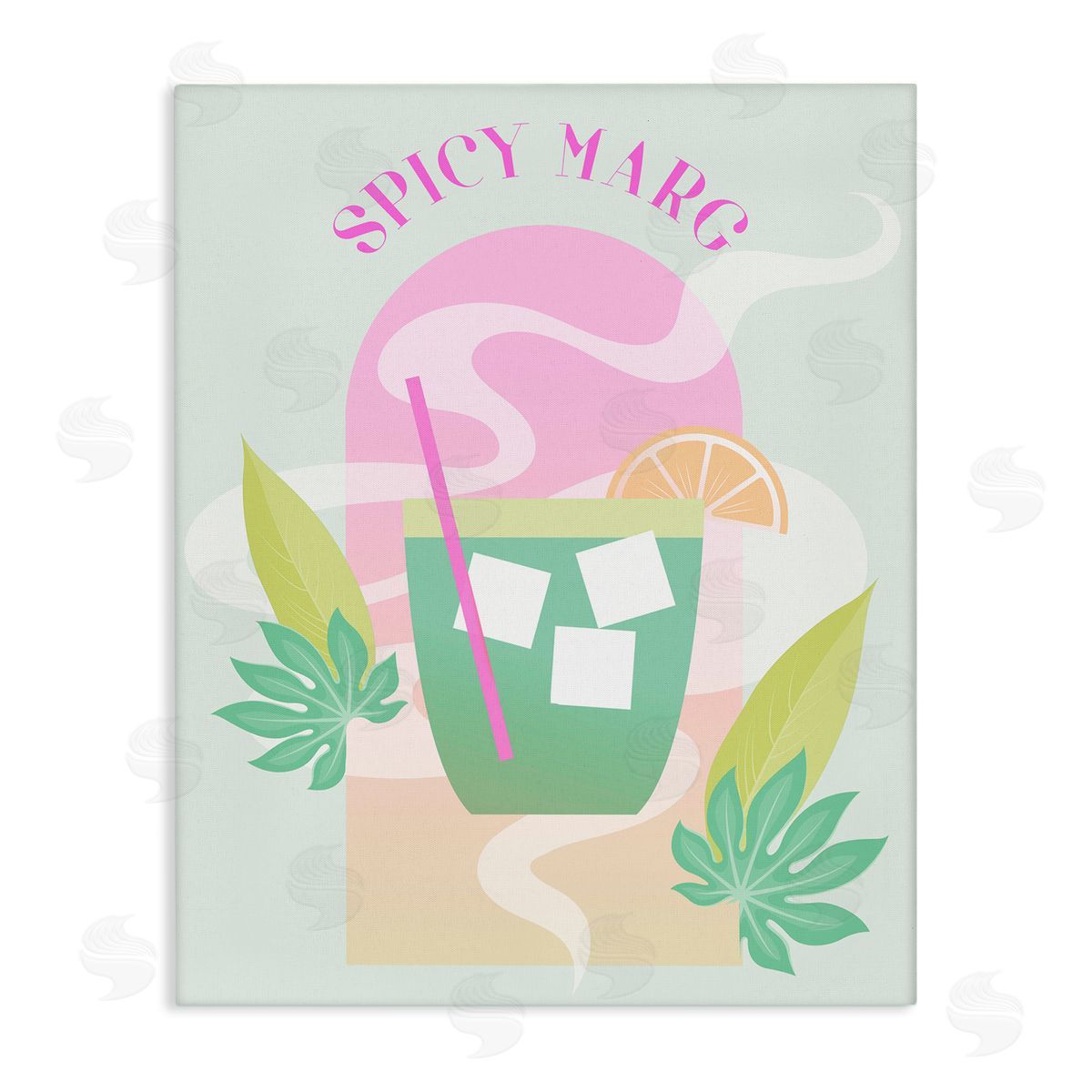 Spicy Marg Cocktail Canvas Wall Art, Home Decor by Stupell Studio