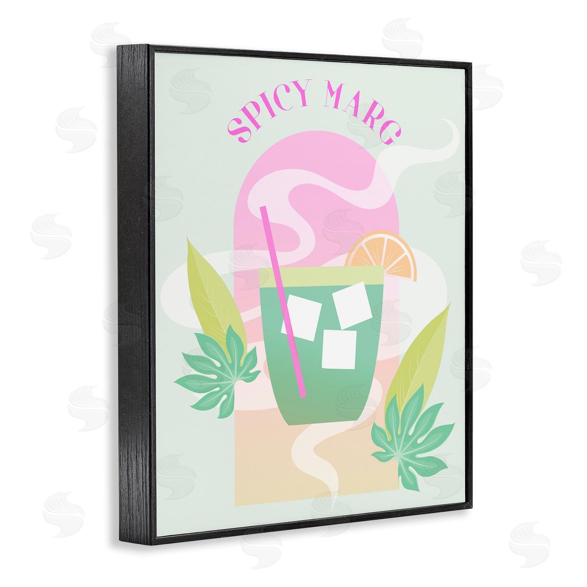 Spicy Marg Cocktail Black Frame Print Wall Art, Home Decor by Stupell Studio