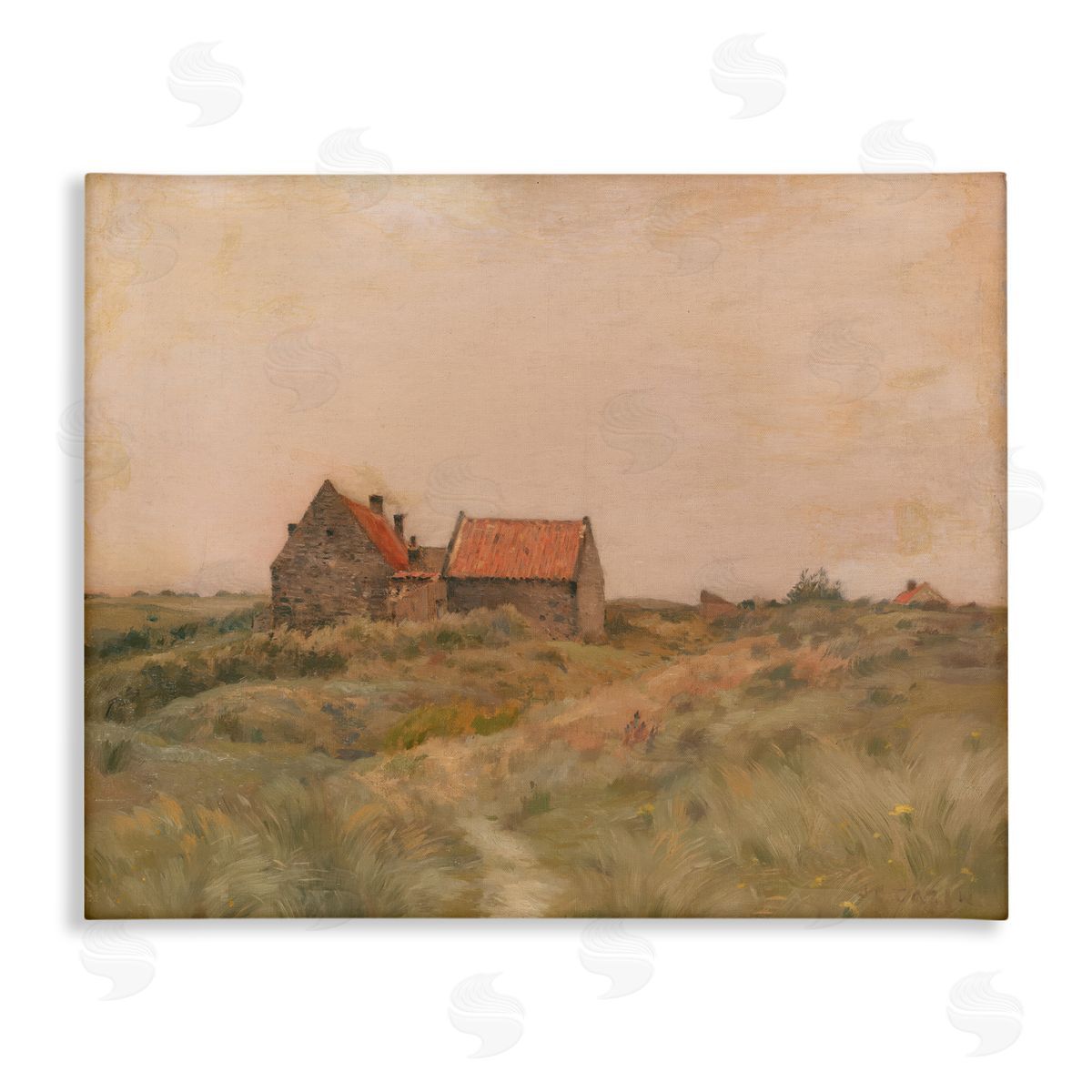 Cottage on October Day Canvas Wall Art, Home Decor by Stupell Studio