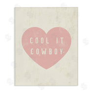 Stupell Studio | Cool It Cowboy Heart