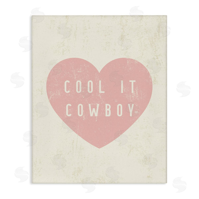 Stupell Studio | Cool It Cowboy Heart