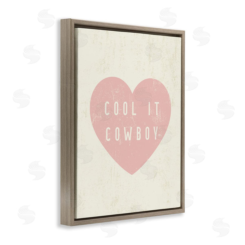 Stupell Studio | Cool It Cowboy Heart