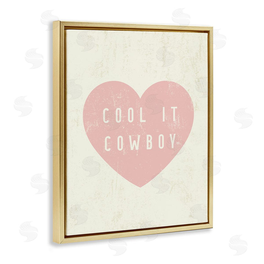 Stupell Studio | Cool It Cowboy Heart
