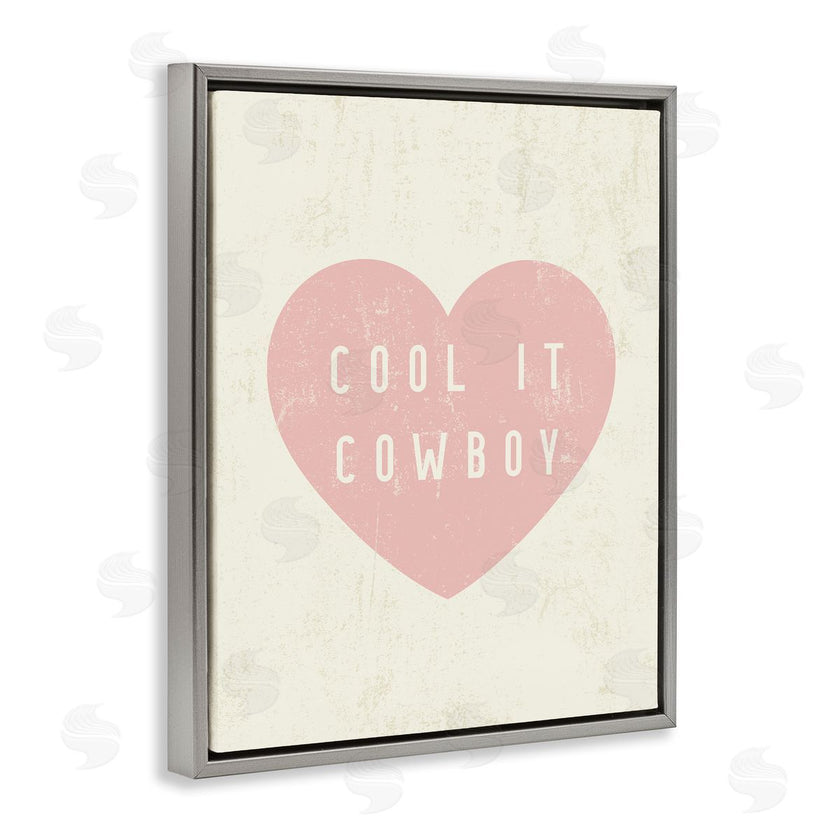 Stupell Studio | Cool It Cowboy Heart