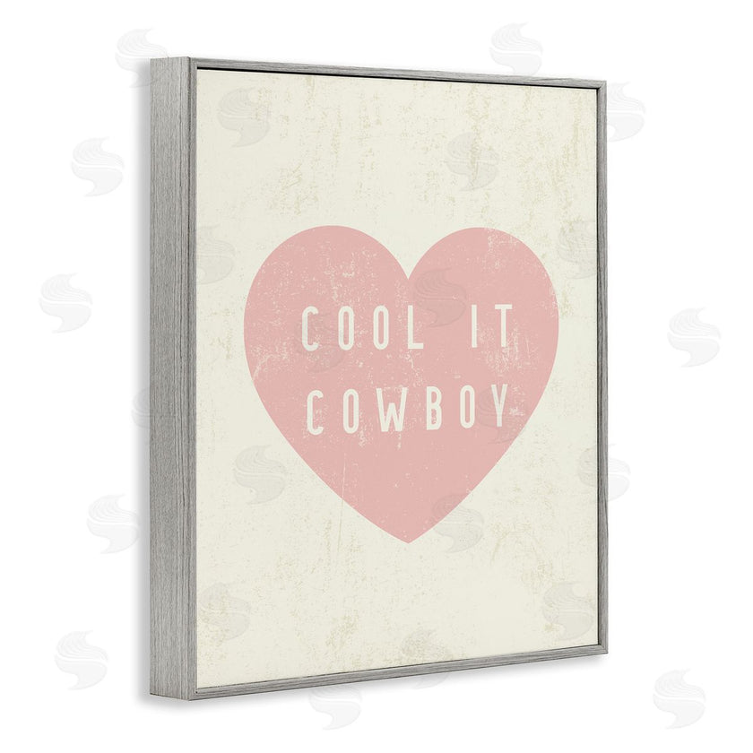 Stupell Studio | Cool It Cowboy Heart