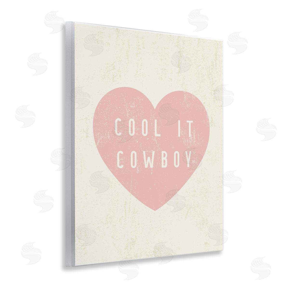Cool It Cowboy Heart Wood Plaque Wall Art, Home Decor by Stupell Studio