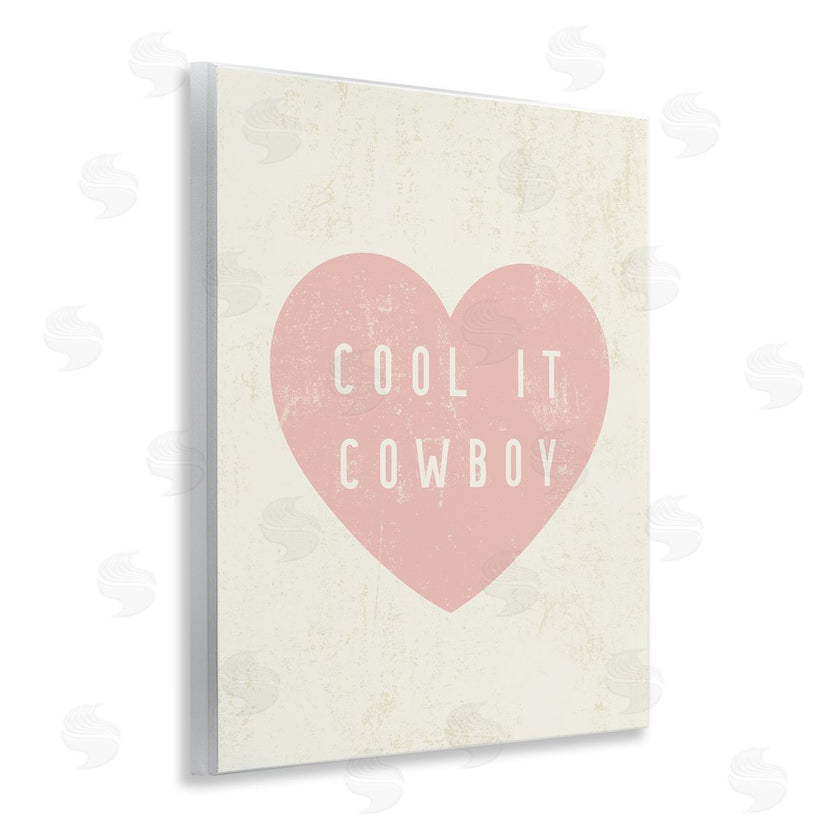 Stupell Studio | Cool It Cowboy Heart