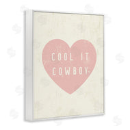 Stupell Studio | Cool It Cowboy Heart