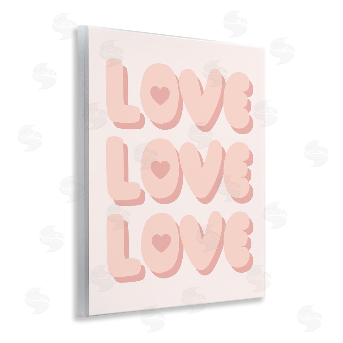 Love with Hearts Wood Plaque Wall Art, Home Decor by Stupell Studio