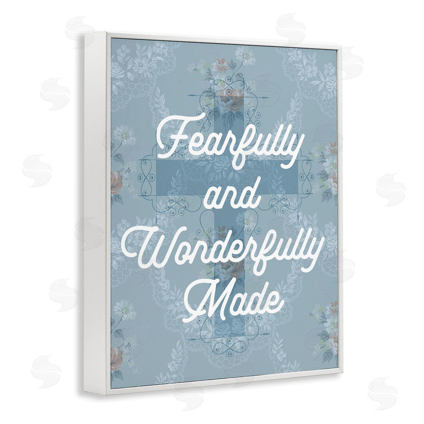 Stupell Studio | Wonderfully Made Floral Cross