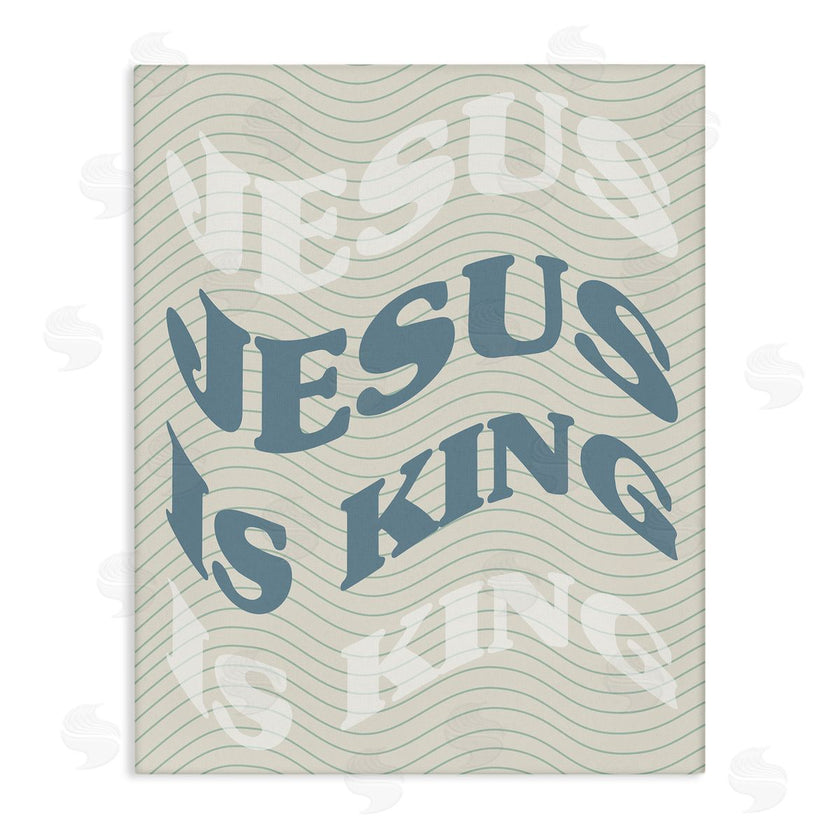 Stupell Studio | Wavy Jesus Is King