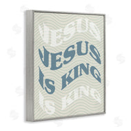 Stupell Studio | Wavy Jesus Is King