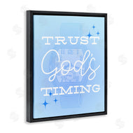 Stupell Studio | Trust Gods Timing Blue