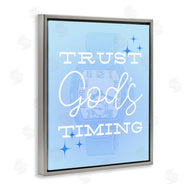 Stupell Studio | Trust Gods Timing Blue