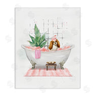 Ziwei Li | Puppy in Bathtub Pastel