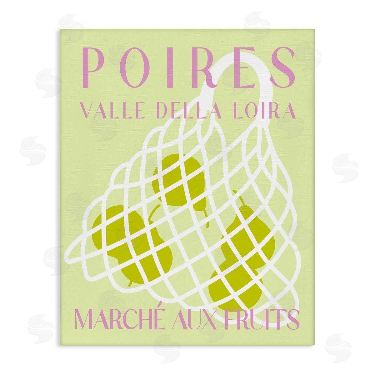Modern Pear Fruit Market Canvas Wall Art, Home Decor by Stupell Studio