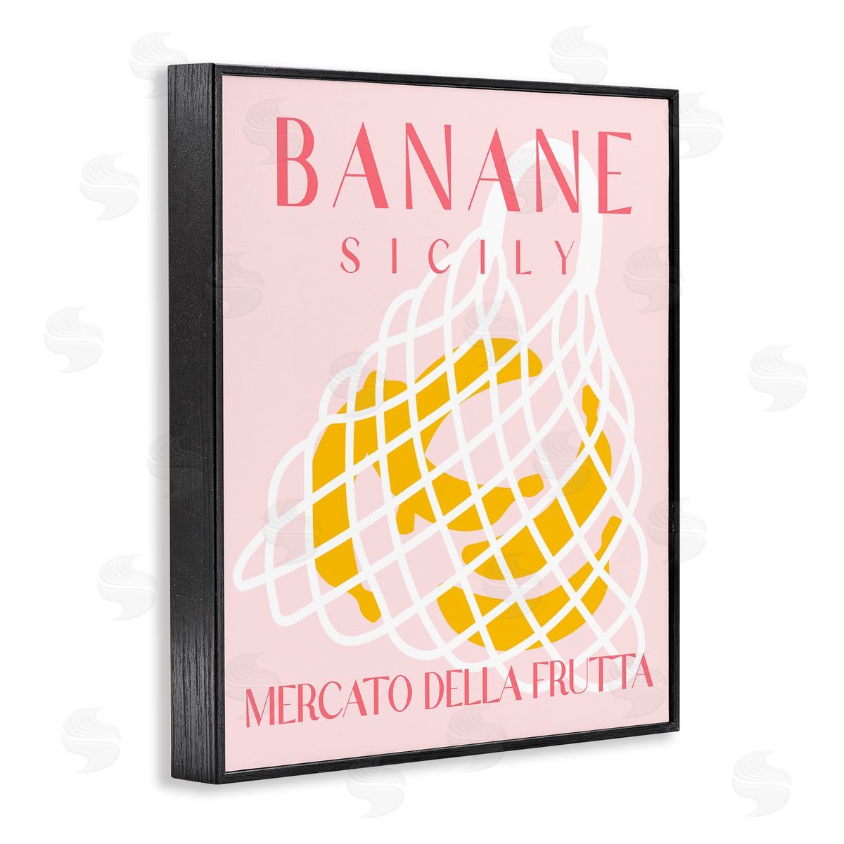 Modern Banana Fruit Market Black Frame Print Wall Art, Home Decor by Stupell Studio