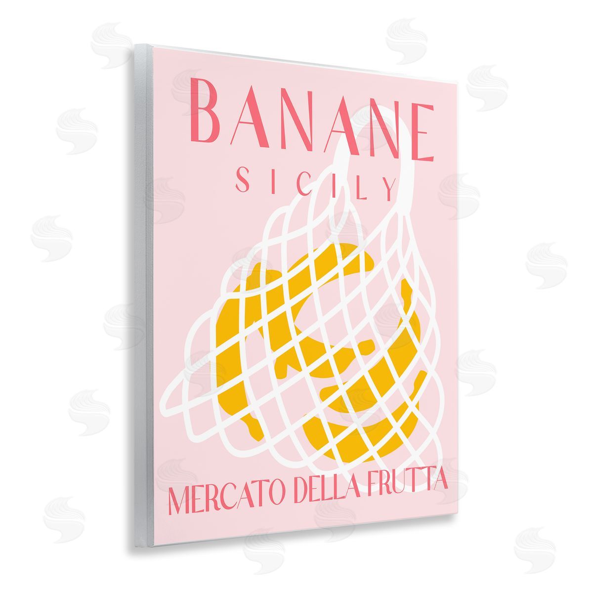 Modern Banana Fruit Market Wood Plaque Wall Art, Home Decor by Stupell Studio