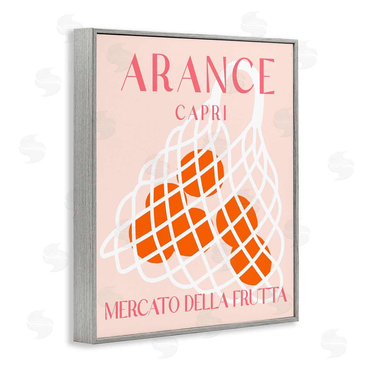 Modern Apples Fruit Market Grey Frame Print Wall Art, Home Decor by Stupell Studio