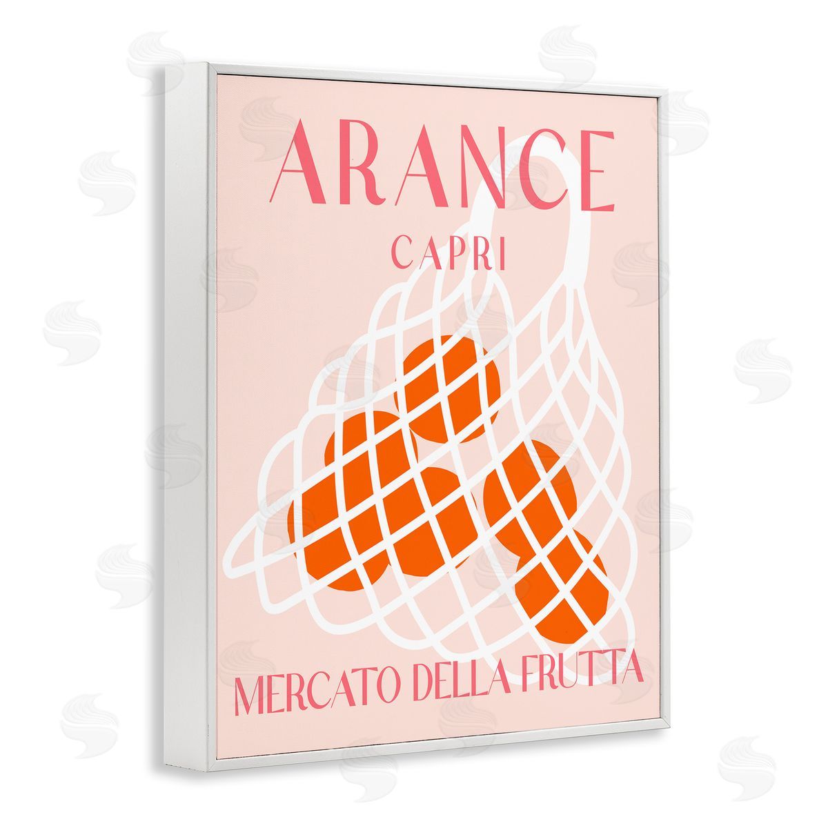 Modern Apples Fruit Market White Frame Print Wall Art, Home Decor by Stupell Studio