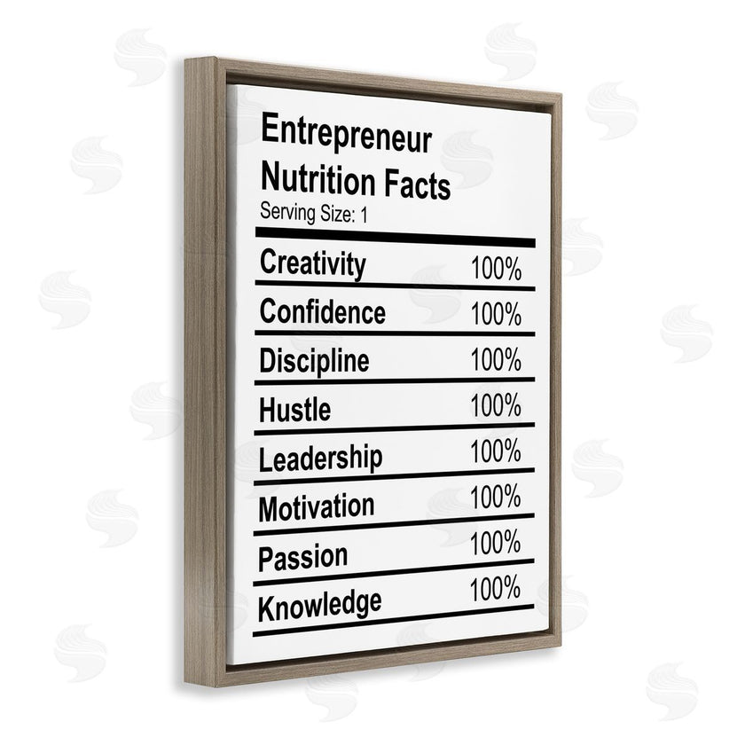 Stupell Studio | Sassy Entrepreneur Nutrition Facts