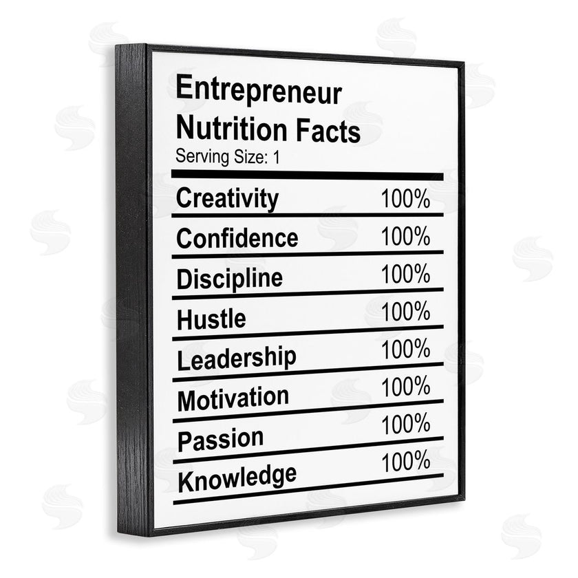Stupell Studio | Sassy Entrepreneur Nutrition Facts