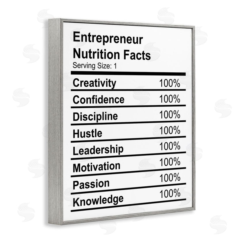 Stupell Studio | Sassy Entrepreneur Nutrition Facts