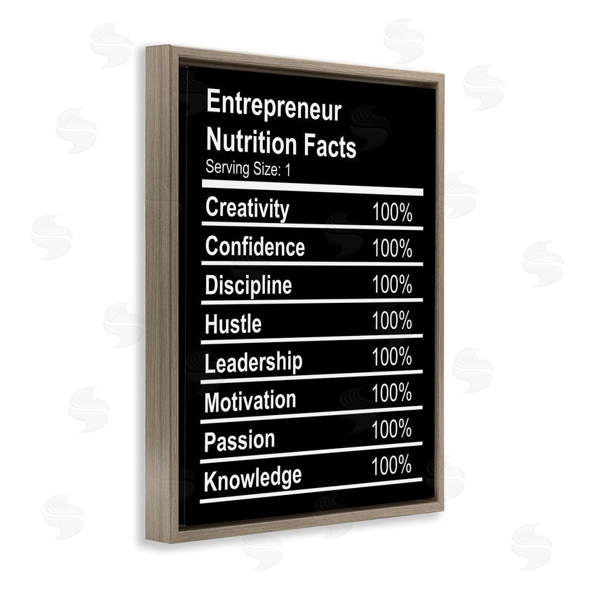 Stupell Studio | Entrepreneur Nutrition Facts