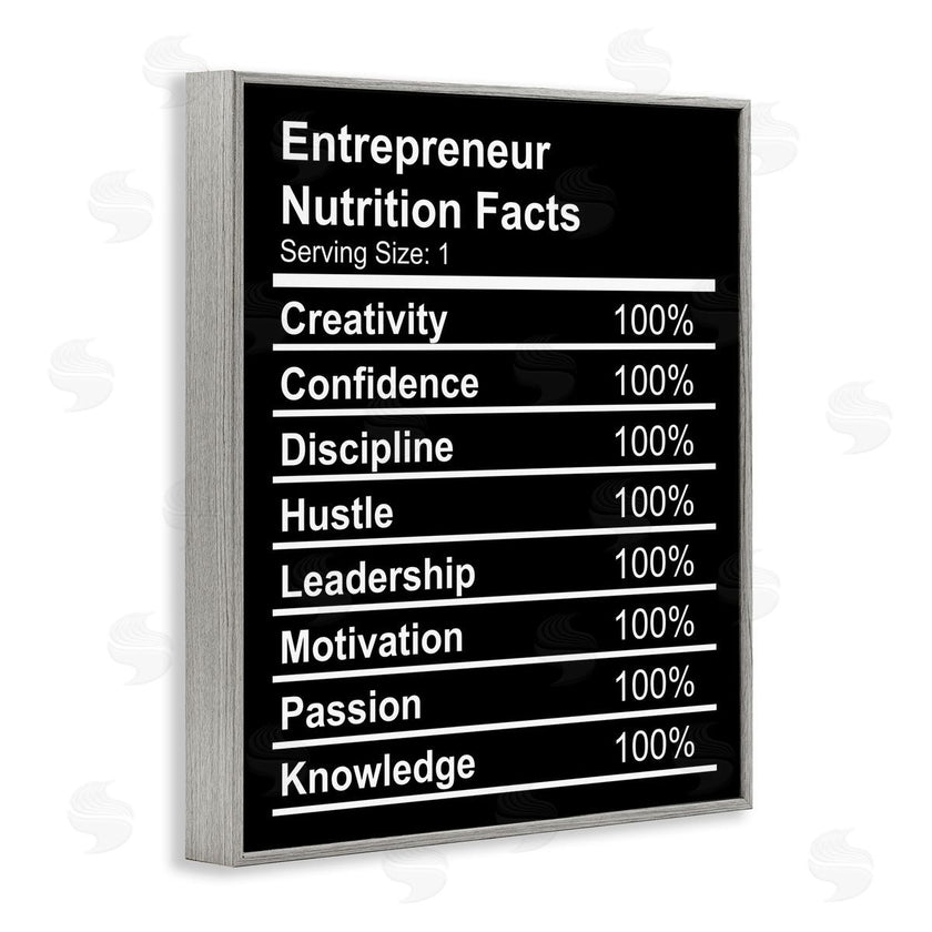 Stupell Studio | Entrepreneur Nutrition Facts