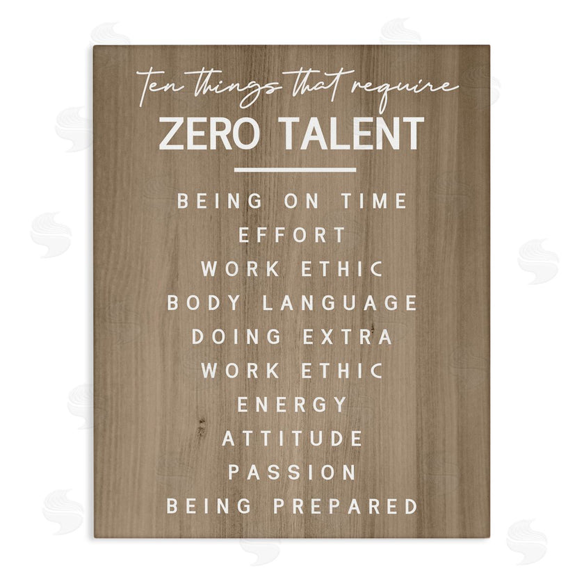 Stupell Studio | Inspirational Zero Talent