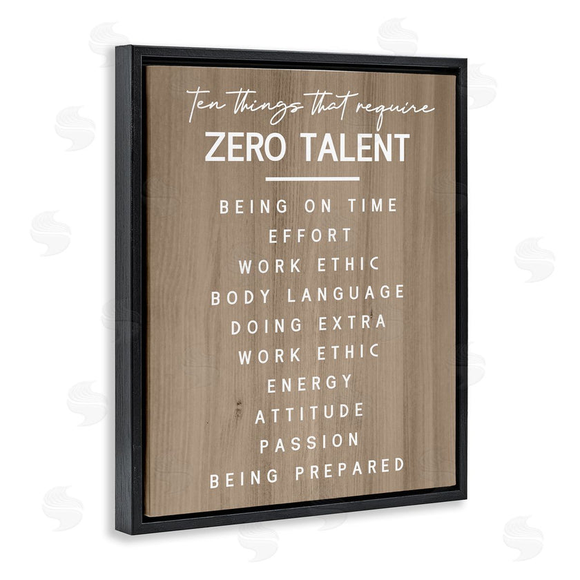 Stupell Studio | Inspirational Zero Talent