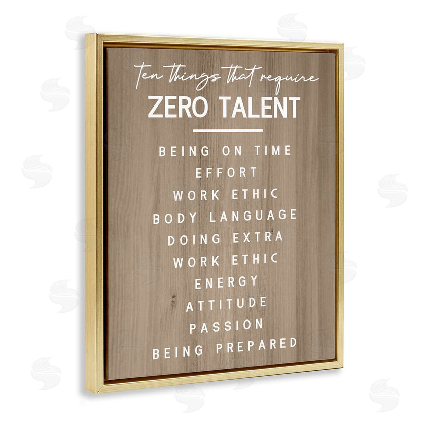Stupell Studio | Inspirational Zero Talent