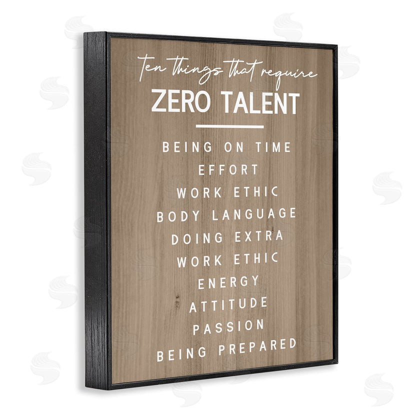 Stupell Studio | Inspirational Zero Talent