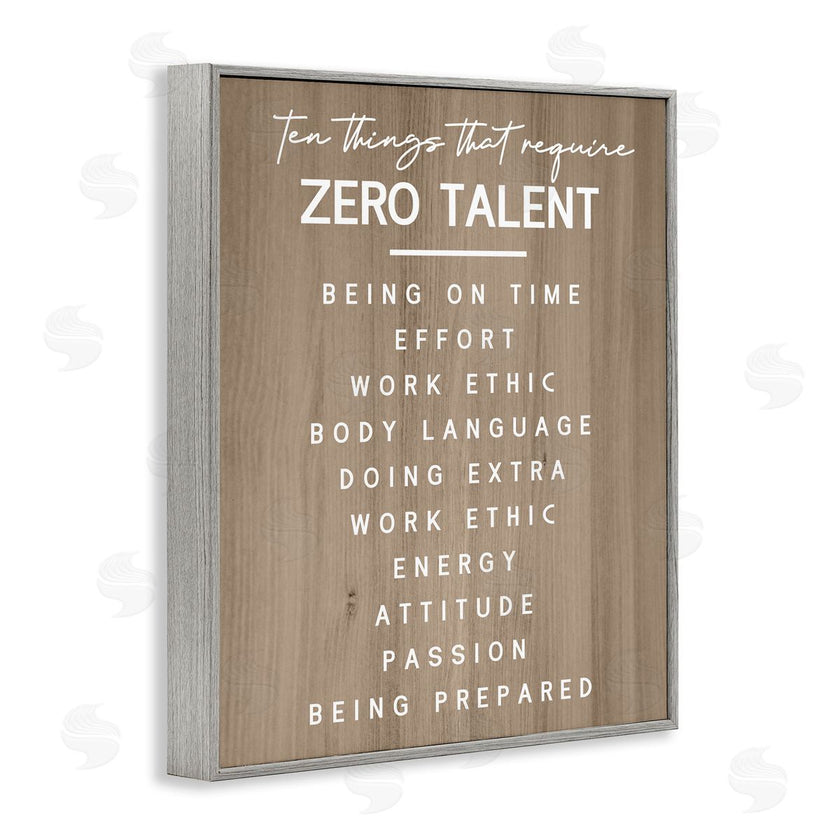 Stupell Studio | Inspirational Zero Talent