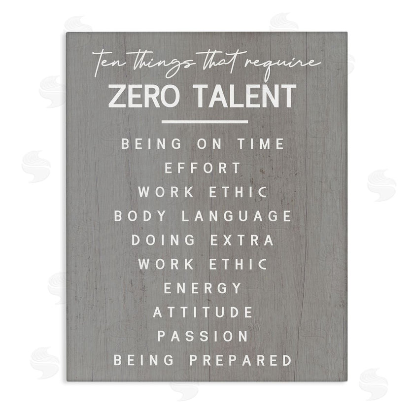 Stupell Studio | Motivational Zero Talent