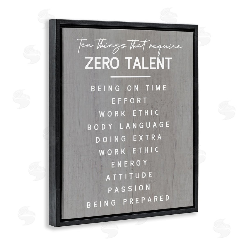 Stupell Studio | Motivational Zero Talent