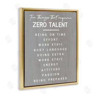Stupell Studio | Motivational Zero Talent