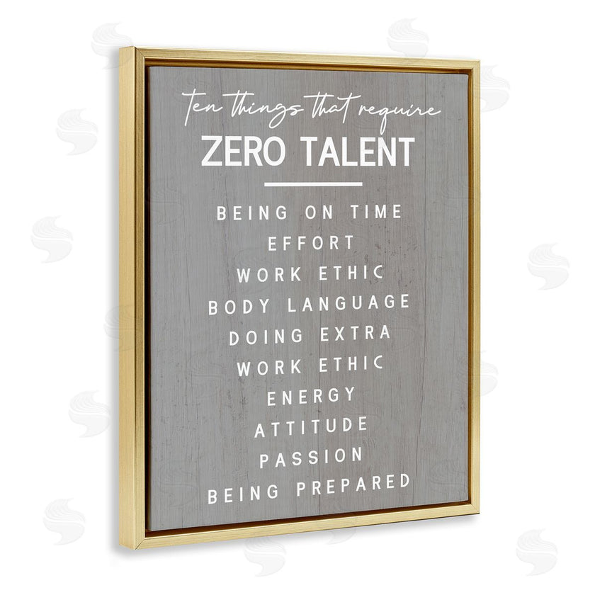 Stupell Studio | Motivational Zero Talent
