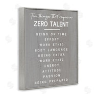Stupell Studio | Motivational Zero Talent
