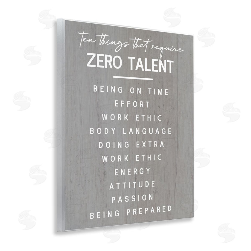 Stupell Studio | Motivational Zero Talent