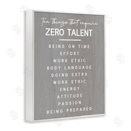Stupell Studio | Motivational Zero Talent