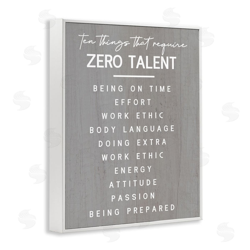 Stupell Studio | Motivational Zero Talent