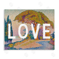 Stupell Studio | Impressionist Love over Landscape