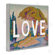 Stupell Studio | Impressionist Love over Landscape